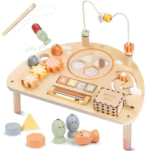 Montessori Multi-Activity Play Table for Toddlers