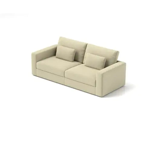 83 Modern Sofa Couches For Living Room 3 Seater Sofa With Detachable Cover Double Cushioning,Natural
